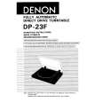 DENON DP-23F Owners Manual