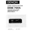 DENON DRM-700A Owners Manual