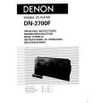 DENON DN2700F Owners Manual