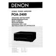 DENON POA-2400 Owners Manual