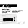 DENON AVR1000 Owners Manual