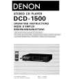DENON DCD1500 Owners Manual