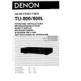 DENON TU-800L Owners Manual