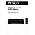 DENON DTR-2000 Owners Manual